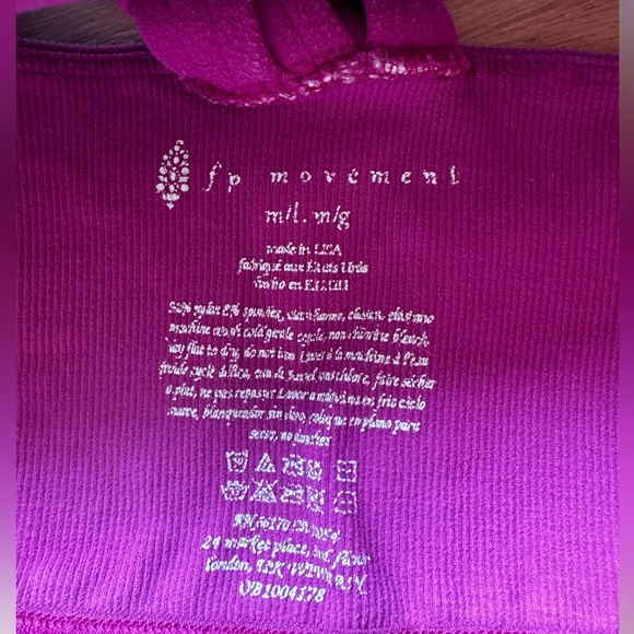 Free People Movement Hot Pink Sports Bra - Picture 3 of 3